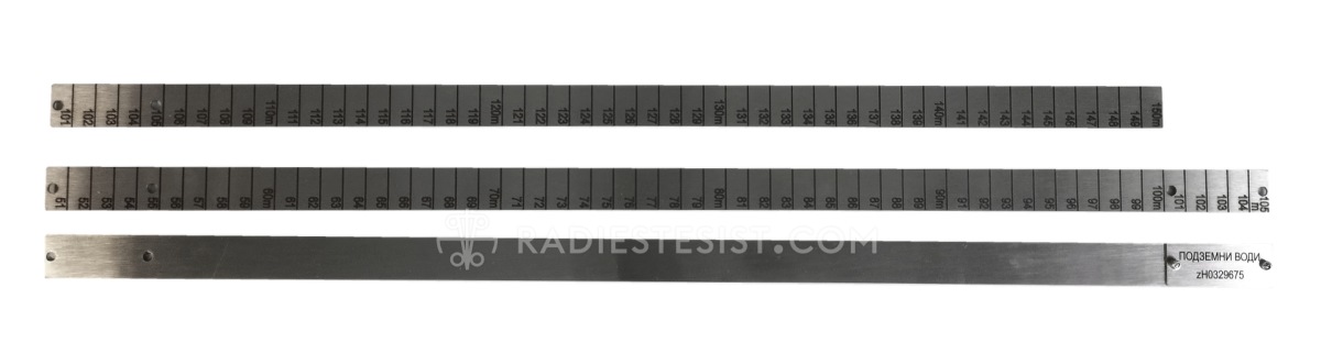 Линеал за определяне на дълбочината и ширината на водните потоци до 150м